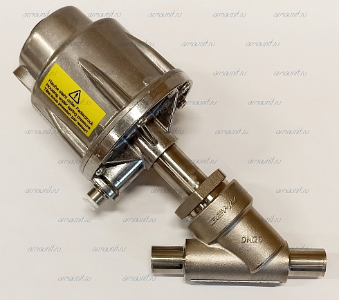 Клапан наклонный седельный с пневмоприводом, 514 20D, 5934 51 1, Gemu