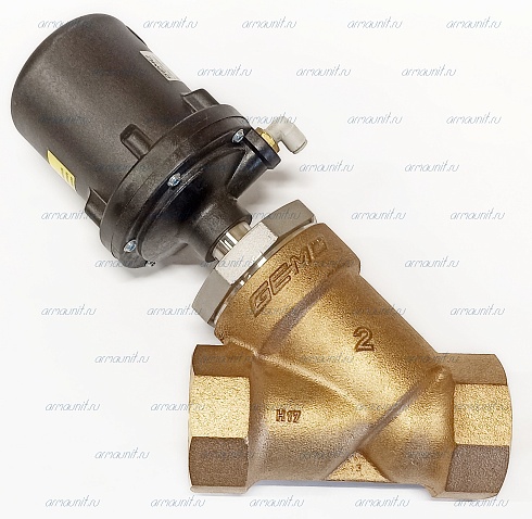 Клапан наклонный седельный  с пневмоприводом, 554 50D, 1 9 5 1, Gemu