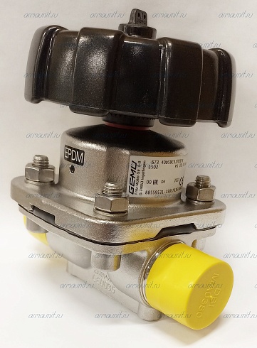 Клапан мембранный с ручным управлением 673 40D 59C 31703TS, Gemu 