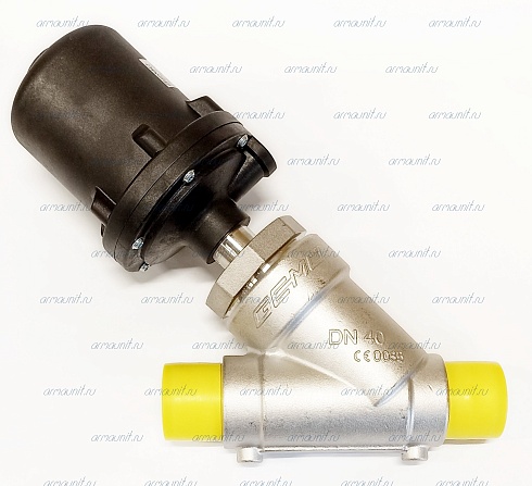 Клапан наклонный седельный  с пневмоприводом, 554 40D 5934 52 1, Gemu