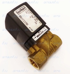 Клапан электромагнитный, тип 6213 EV, A 10 NBR MS, G 3/8, PN 0-10 bar, 24 V, DC, 10 W, 00221598, Burkert