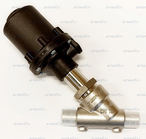 Клапан наклонный седельный с пневмоприводом, 554 15D, 1737 52 0, Gemu