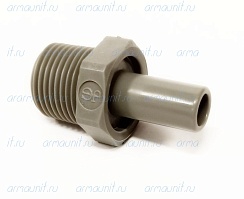 Коннектор PI051223S, 3/8" x 3/8", стержень/нар. резьба NPTF, JG