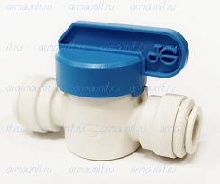 Кран шаровой запорный PPSV041212W, 3/8" х 3/8", цанга/цанга, JG