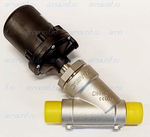 Клапан наклонный седельный с пневмоприводом, 554 40D, 5934 52 1, Gemu