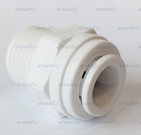 Коннектор, 3/8" х 3/8", цанга/наруж. резьба (PP011223W-US, JG)