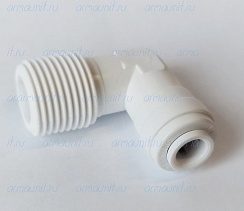 Уголок резьбовой, 1/4" x 3/8", цанга/нар. резьба (PI480823S, JG)