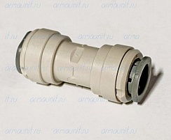 Коннектор прямой PI0416S, 1/2" х 1/2", цанга/цанга, ацеталь-сополимер, JG