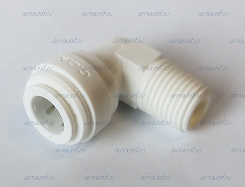 Уголок резьбовой, 6ME4, 3/8" х 1/4", цанга/нар. резьба, C.C.K. (PP481222W, JG)
