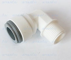 Уголок резьбовой, 1/2" х 3/8", цанга/наруж. резьба (PP481623W, JG)