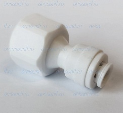 Переходник, 1/4" х 3/8", цанга/внутр. резьба