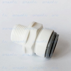 Коннектор, 1/2" x 3/8", цанга/наружн. резьба (PP011623W, JG)
