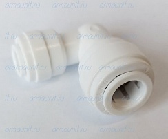 Уголок понижающий, 3/8" х 1/4", цанга/цанга (PI211208S JG)