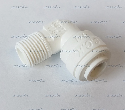 Уголок резьбовой, 4ME2, 1/4" х 1/8", цанга/нар. резьба, C.C.K. (PP480821W, JG)