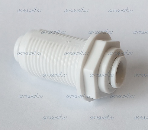 Коннектор для перегородки, 1/4", цанга (PI1208S, JG)