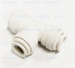 Тройник равнопроходный PP0216W, 1/2" х 1/2" х 1/2", цанга/цанга/цанга, полипропилен, JG