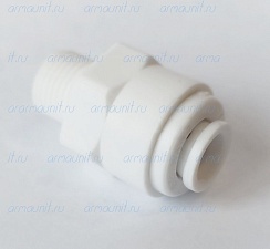 Коннектор,  1/4" x 1/8", цанга/наружн. резьба (PP010821W, JG)