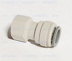 Переходник PI451613S, 1/2" x 3/8", цанга/внутр. резьба BSP, ацеталь-сополимер, JG