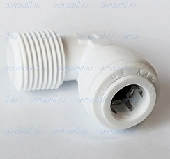 Уголок резьбовой, 3/8" х 3/8", цанга/наружн. резьба (PP481223W, PI481223S, JG)