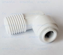 Уголок резьбовой,1/4" х 1/4", цанга/наруж. резьба (PI480822S, JG)
