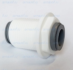 Коннектор для перегородки, 1/2", цанга (PP1216W, JG)