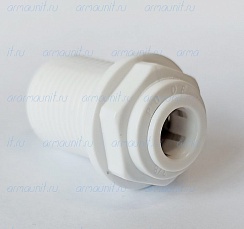 Коннектор для перегородки понижающий, 3/8" х 1/4", цанга (PI121208S, JG)