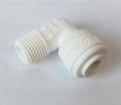 Уголок резьбовой, 4ME2, 1/4" х 1/8", цанга/нар. резьба, C.C.K. (PP480821W, JG)
