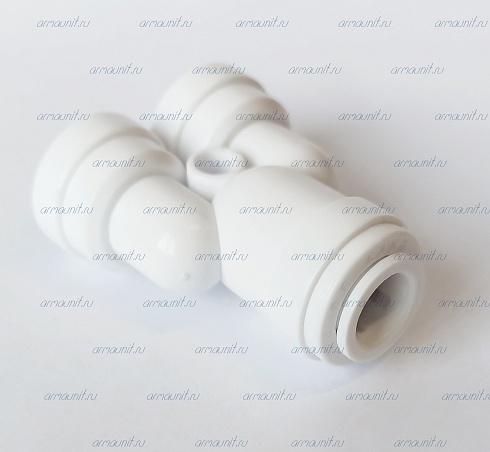 Распределитель 2-ходовой, 3/8" х 1/4" х 1/4", цанга/цанга/цанга (PP241208W, JG)