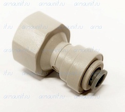 Переходник CI320814S, 1/4" x 1/2", цанга/внут. резьба BSP, ацеталь-сополимер, JG