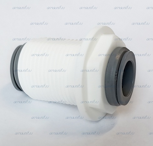 Коннектор для перегородки, 1/2", цанга (PP1216W, JG)