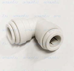 Уголок PP0316W, 1/2" х 1/2", цанга/цанга, полипропилен, JG